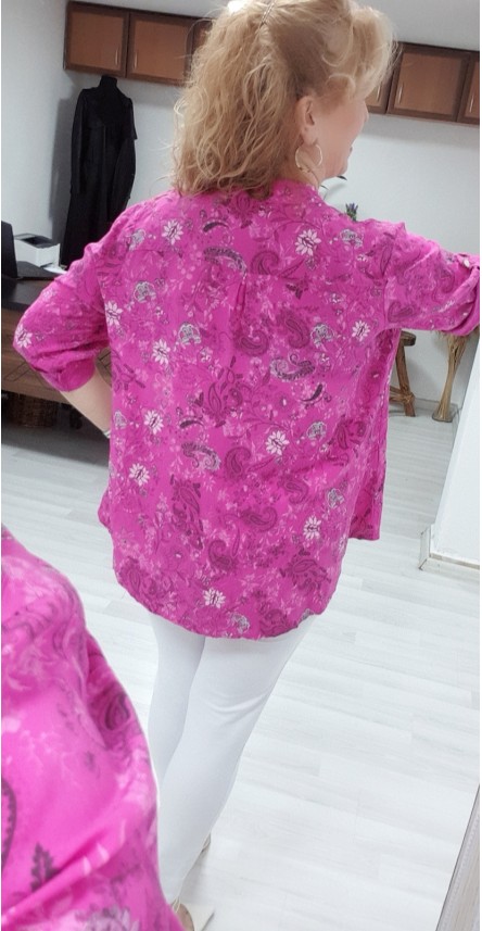pembe vual italyan bluz