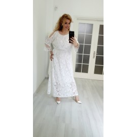 beyaz dantel elbise özel tasarım