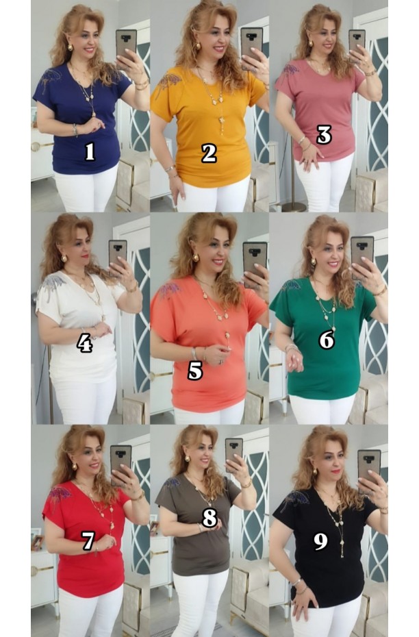 YENİ SEZON OMUZU KELEBEKLİ BLUZ