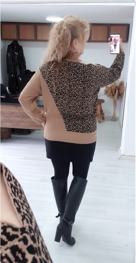 taba tek omuz trıko kazak