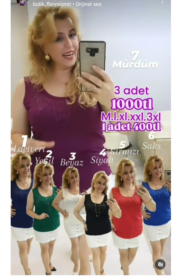 3 ADET ASKILI BLUZ 