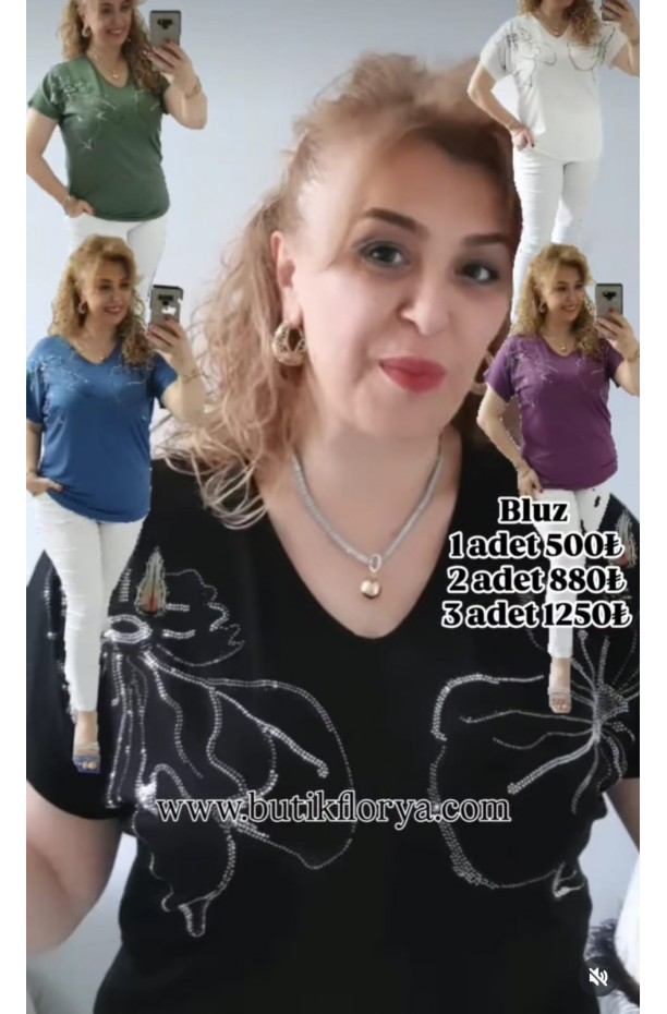 ÇİÇEK BLUZ 3 LÜ