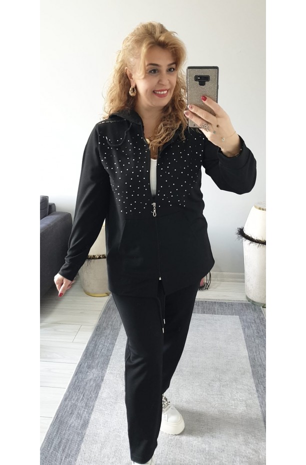TAŞLI SİYAH 3 LÜ TAKIM