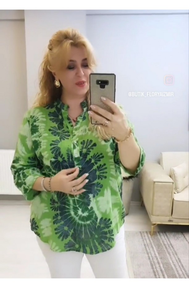 İTALYAN YEŞİL BLUZ