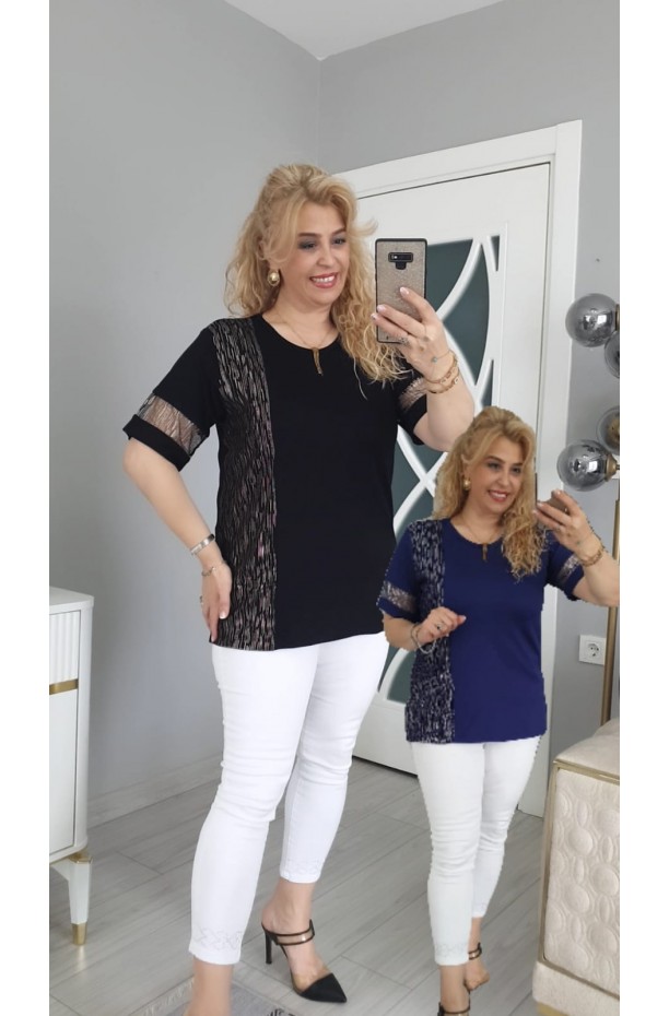 KOLU TÜLLÜ BLUZ 2Lİ ALIM 1 NO 