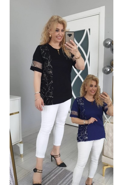 KOLU TÜLLÜ BLUZ 2Lİ ALIM 3 NO