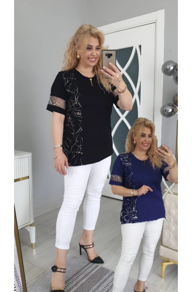 KOLU TÜLLÜ BLUZ 2Lİ ALIM 3 NO