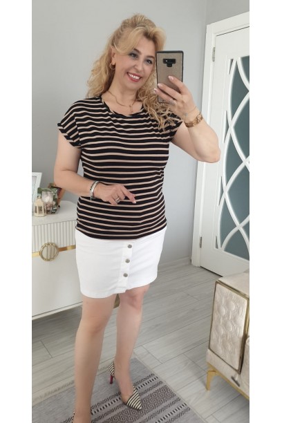 KAHVE ÇİZGİLİ 