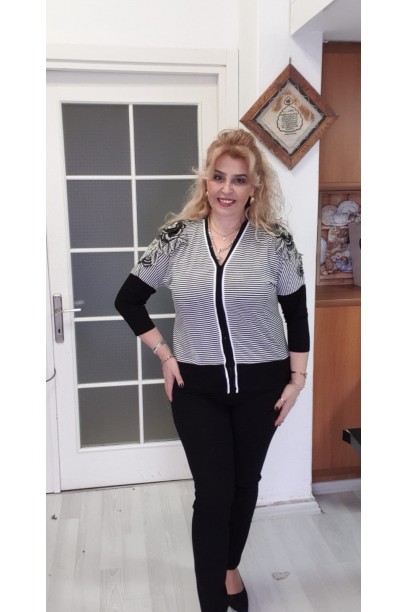 çizgili bluz 