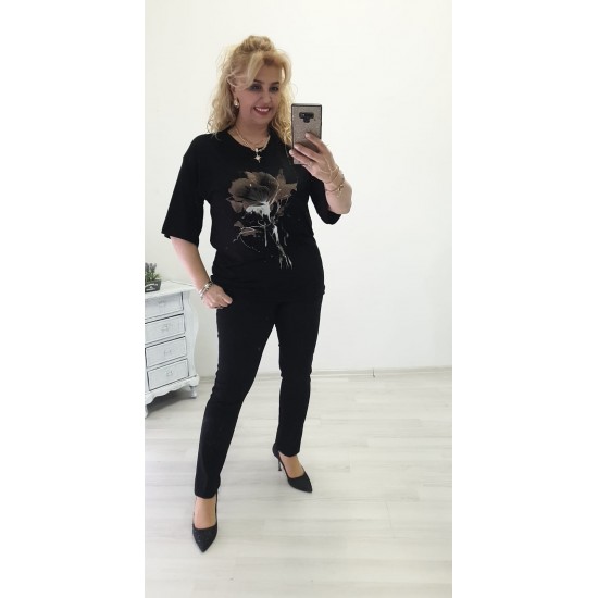 fırca darbelı bluz