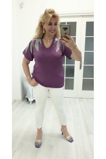 YAPRAK BLUZ MÜRDÜM